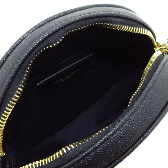 Auth SAINT LAURENT PARIS Vinyle  Black Leather Shoulder Bag - Picture 11 of 13